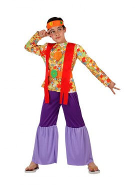 Fato de hippie para crianças de 10 a 12 anos