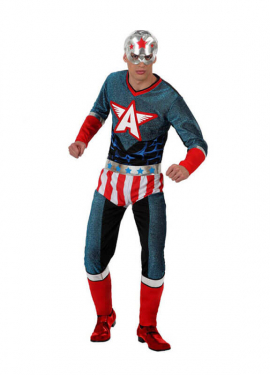 Blue Captain Costume for Men