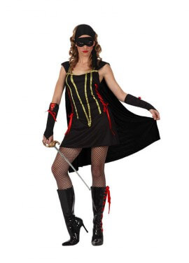 Maskiertes Banditenkostüm für Damen
