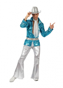 Blue Disco Boy Costume for Men