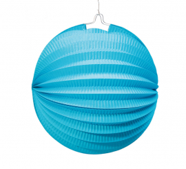 26 cm Spherical Paper Lantern. the color blue