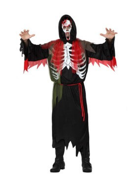 Disfraz de Demonio Esqueleto para hombre talla M-L