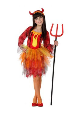 Fire Demon Kostüm für Mädchen