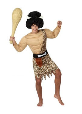 Fato de homem das cavernas musculoso para homem