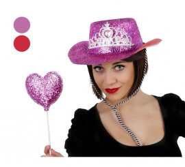 Set de Cowgirl Princesse avec Chapeau et Baguette 2 coloris