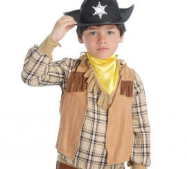 Kinder Cowboy oder Indianer Weste