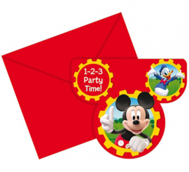 Bag of 6 Mickey Club House invitations