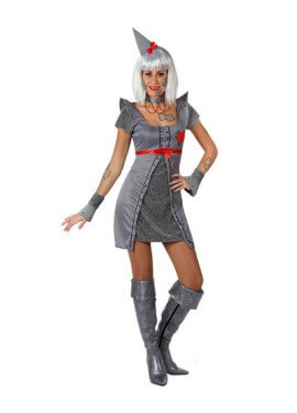 Zinnfrau mit Herz Kostüm