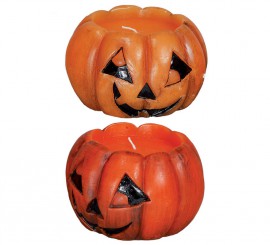 Vela Calabaza de 14x9cm para decoración de Hallowe Vela Calabaza de 14x9cm para decoración de Hallowe