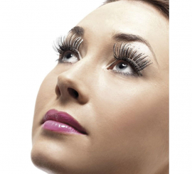 Black and Silver Holographic Effect Eyelashes with Glue