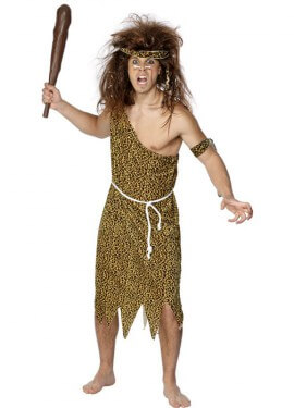 Disfraz de Cavernícola de Terciopelo para Hombre
