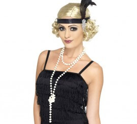 Carnevale Collana Gatsby 2024 charleston flapper accessori per