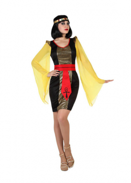 Fato de egípcio preto para mulher