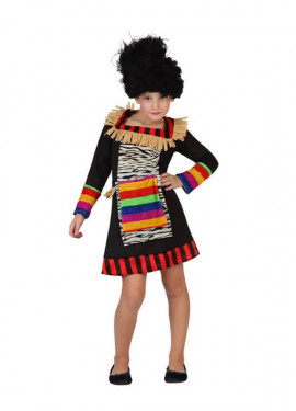 Fato de zulu para menina