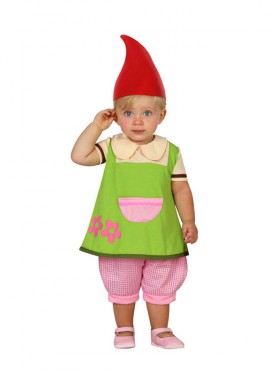 Disfraz de Duende verde para bebé Disfraz de Duende verde para bebé