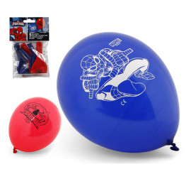 Bag of 5 Spiderman Balloons assorted colors of 23 cm