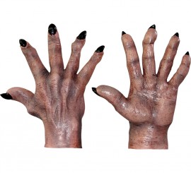 Brown Devilish Hands for Halloween