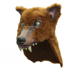 Brown Wolf Helmet Brown Wolf for Halloween