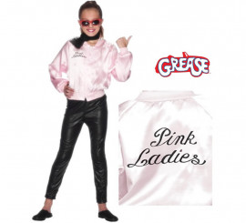 Chamarra para adulto con bordado Pink Lady estilo Grease, XS, Multi color