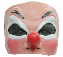 Mezza maschera da clown per Halloween