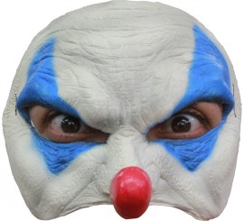 Clown blu mezza maschera Clown blu per Halloween