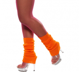 Neon orange leg warmers