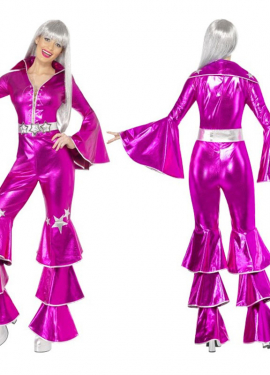 Disfraz Disco Dancing Dream Rosa para Mujer talla M