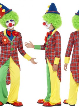 Déguisement Clown Garçon À Carreaux enfants de 4 à 6 ans