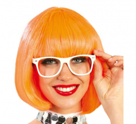 Charleston orange medium length wig