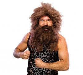 Adult Caveman or Troglodyte wig and beard