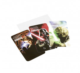 Bag of 6 Star Wars Invitations with envelopes