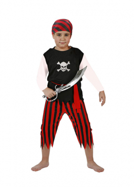 Cheap Pirate costume for children 5 to 6 years old