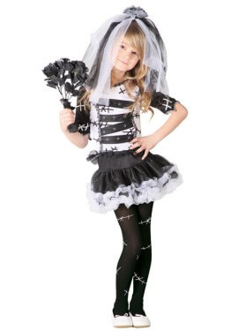 Monster Braut Kostüm für Mädchen