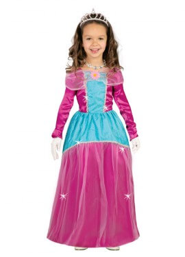 Fato de princesa rosa para menina