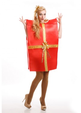 Disfraz de Caja de Regalo para adultos Disfraz de Caja de Regalo para adultos
