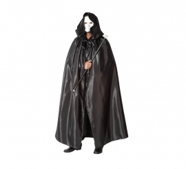 Adult black cape with hood