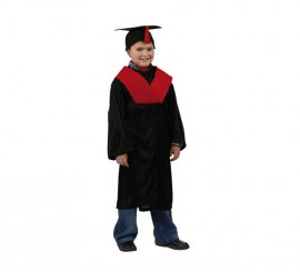 Pós-graduação vermelho ou traje de pós-graduação