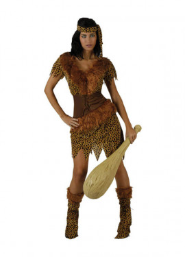 Fato de homem das cavernas barato para mulher