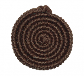 BROWN wool crepe for beards and hairpieces