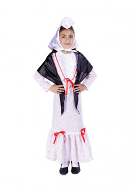Disfraz de India tutú con capelina para niña