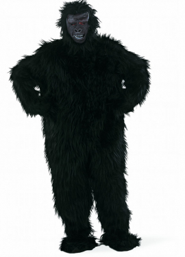 Deluxe Black Gorilla Costume for Men