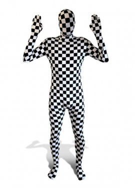 Disfraz MORPHSUIT modelo a cuadros de adultos