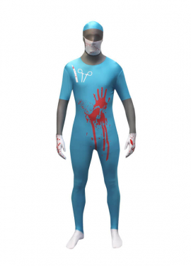 Kostüm MORPHSUIT Modell Blutiger Chirurg Erwachsene