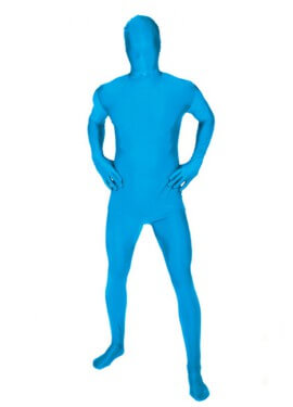 Disfraz de MORPHSUIT color turquesa de adultos