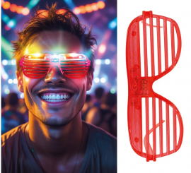 Gafas a rayas con Led