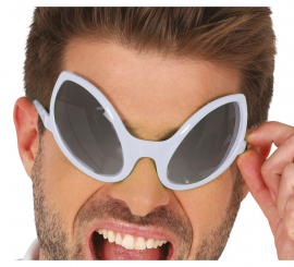 Adult Silver Alien Glasses