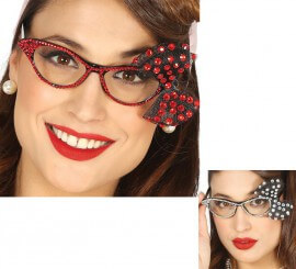 50's Glasses with Bow in various colors