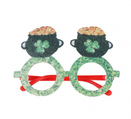 Gafas de Bote de Monedas San Patricio