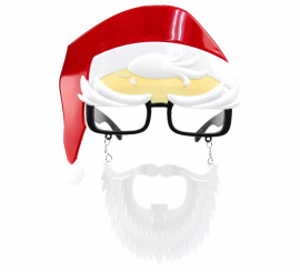 Santa Claus Glasses with Beard and Hat