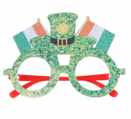 Gafas de Sombrero y Bandera San Patricio